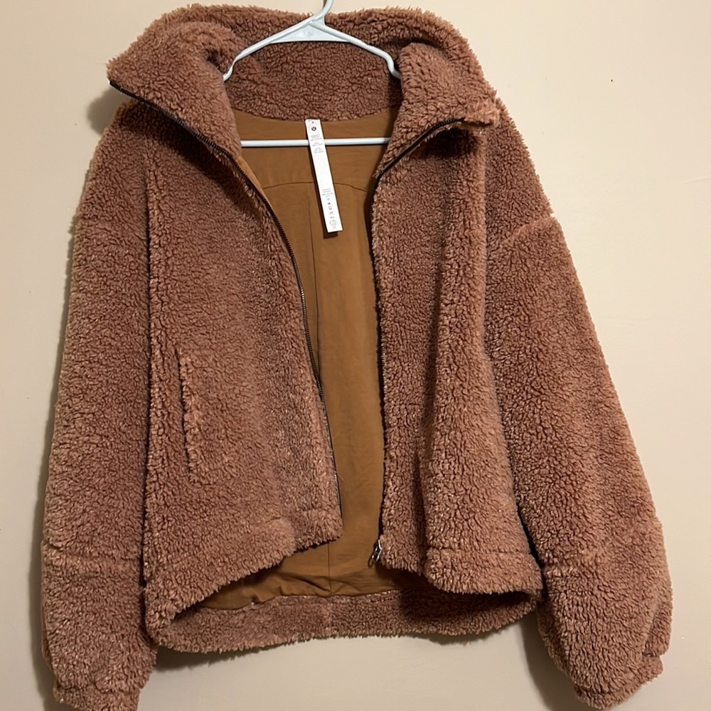 Lululemon cinchable fleece zip-up
